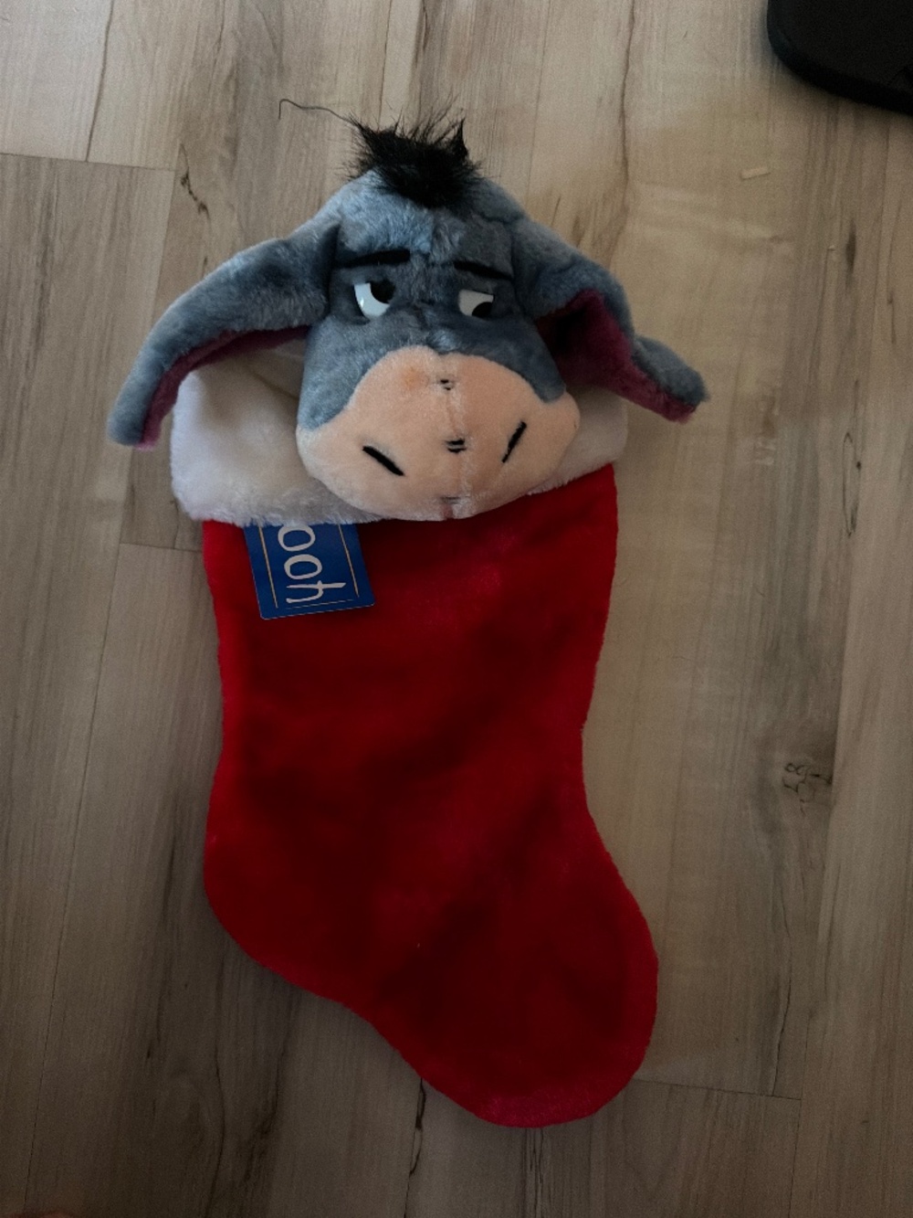 Eeyore Christmas stocking new with tag
